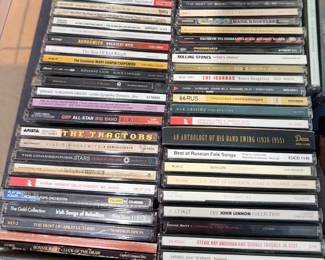 CDs (LOTS!): Roseanne Cash, Yo Yo Ma, Rolling Stones, classical; lots of genres!