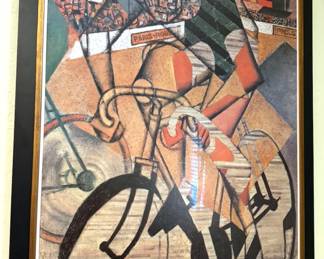 "Au Vélodrome" framed poster by Jean Metzinger