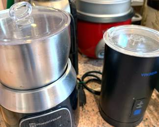 Coffee makers + accessories: Spinn, Rancilio, Bonanza, Maestri House, Krups