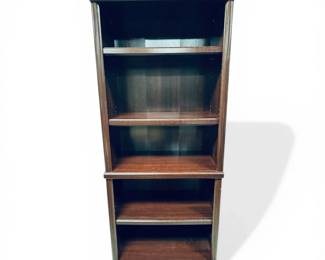 Dark Finish 5 Shelf Bookcase