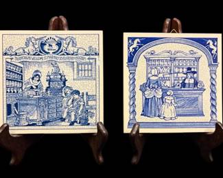 Delft Holland Handmade Pharmacy Tiles