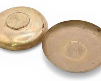 Two 3 Silver Pakistani Rupee Coin Plates 78g Total