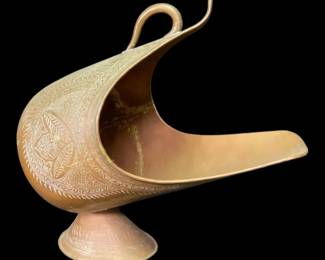 Hammered Copper Coal Scuttle