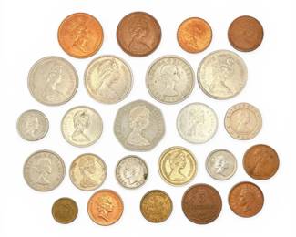 Vintage Foreign Coins United Kingdom, Bermuda, South Africa,  More