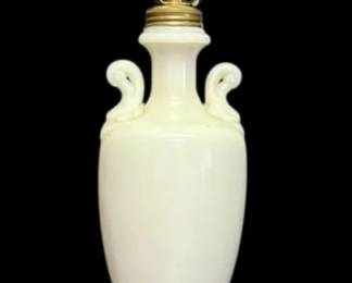 Milk Glass Table Lamp