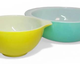 Vintage Pyrex Cinderella Mixing Bowls, 2 Quart  1 2 Pint