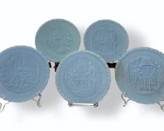 Five 1976 Fenton Bicentennial Commemorative Plates