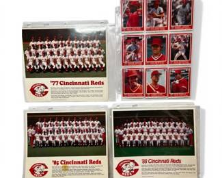1985 Cincinnati Reds Signed Team Photos  More