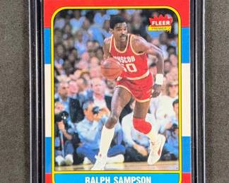 1986 Fleer Ralph Sampson Rookie RC 67.