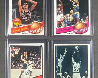 1979 Topps NBA George Gervin All Star 1st Team, Larry Parish, and ABA Playoffs.