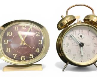 Big Ben Westclox  Wehrle Manual Alarm Clocks