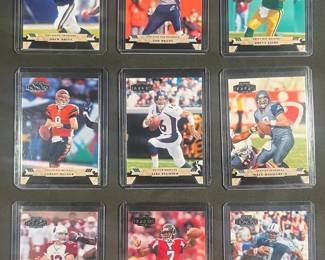 2005 Playoff Honors QB Lot 9 including Drew Brees, Tom Brady, Brett Fabre, Kurt Warner and others