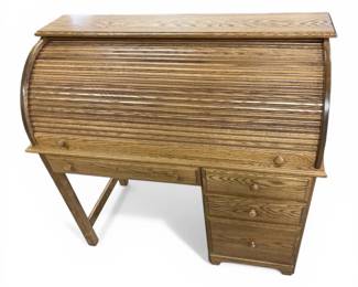 Oak Roll Top Desk