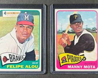 1965 Topps Felipe Alou and Manny Mota.