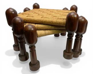Pakistani Stacking Stools by M. Hayat  Bros