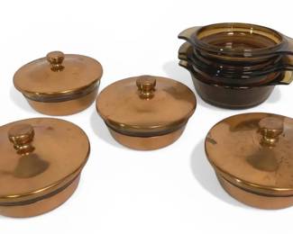 Copper Glass Dishes  Pyrex, Fire King,  More