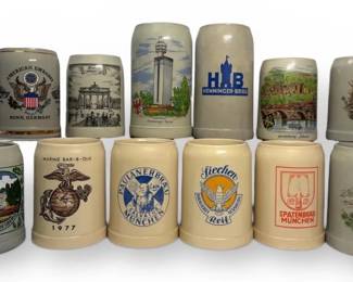 12 Beer Steins