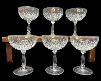 German Crystal Champagne Glasses