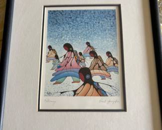 Framed & Matted Print "Returning" by Cecil Youngfox