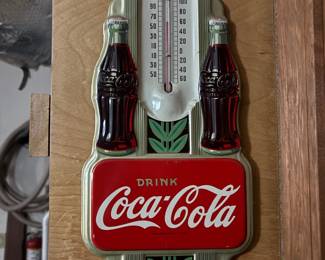 Circa 1940s Coca-Cola Advertising Thermometer