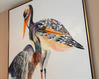 Grandin Road Colorized Birds Wall Art Canvas Print