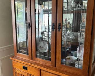 Mission Style China Cabinet