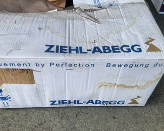 ZIEHL-ABEGG NEW INDUSTRY FAN.