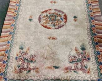 Antique Chinese Dragon Rug