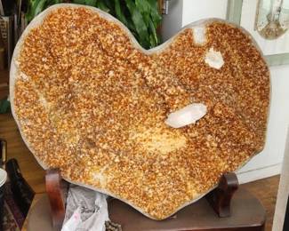 HEART SHAPE CITRINE GEODE