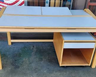 1980's Mac-Table by Scanco with Draw