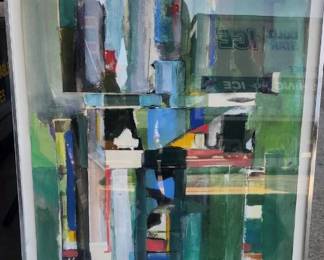 LISTED ARTIST ABSTARCT PAINTING