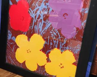 LARGE WARHOL LITHO 36 x 36