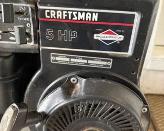Craftsman 5hp Rototiller