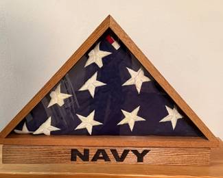Prestine Navy Flag
