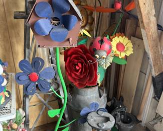 Vintage Iron Yard Decor