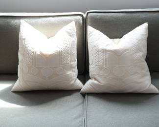 Neutral decorative pillows