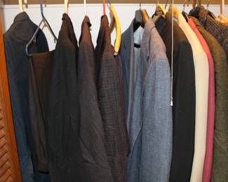Men's wool suits and coats