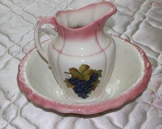 Another pitcher and bowl