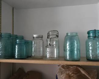 Blue ball canning jars