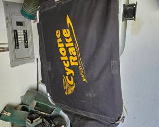 Cyclone Rake - powered, tow behind, excellent