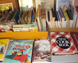 Lots of cookbooks
