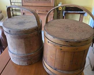 Firkins - antique sugar buckets