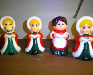 Vintage  Christmas Caroler Candles