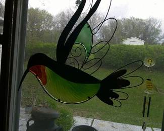 Hummingbird Stained Glass