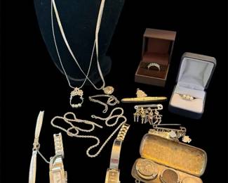 Sterling Jewelry, 925, Necklaces, Rings, Charms, 10k