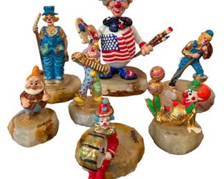 Numbered Ron Lee Collectibles Clown Display Figurines