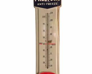 Prestone Porcelain Thermometer Vintage Advertising Sign