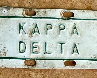 KAPPA DELTA MOTORCYCLE PLATE