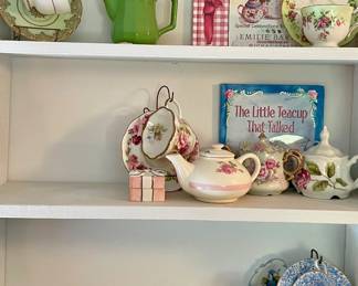 TEA CUPS, SAUCERS, PLATES, MISC.