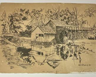"THE MABRY MILL" by KIRK DUPUIS (1989)